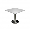 Sitztisch "Elegante", Platte 80x80cm, weiß