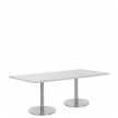 Sitztisch "Elegante", Platte 80 x 160cm, weiß