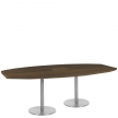 Sitztisch "Elegante", Platte Trapez, 80 x 200cm, Wenge